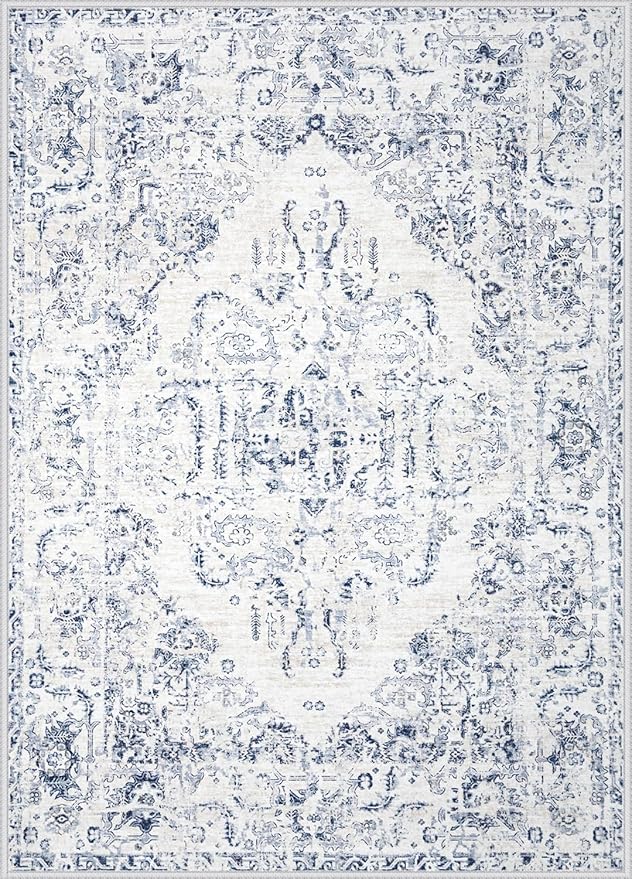 9x12 Area Rugs for Living Room: Washable Rug Vintage Large Rugs Soft Non Slip - Image 9