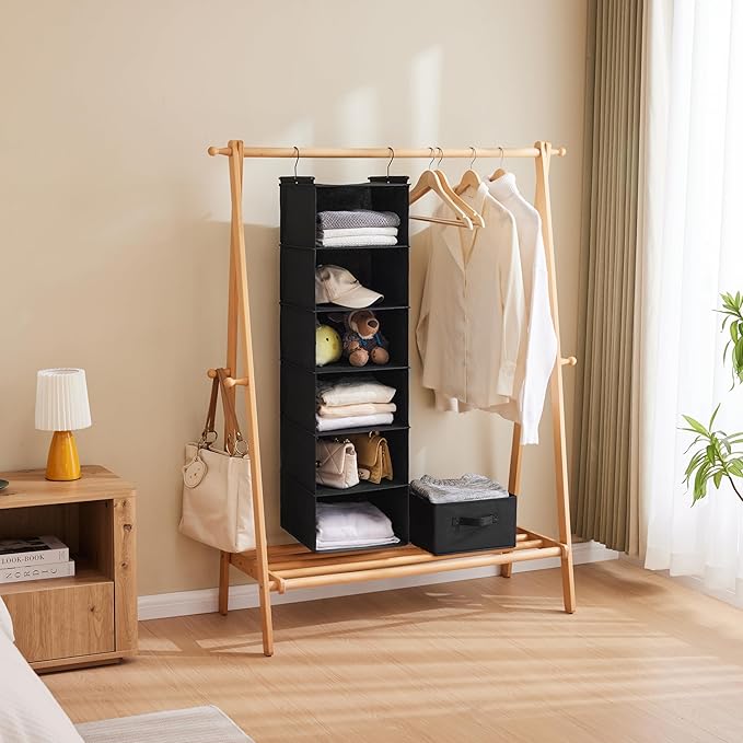 MAX Houser 6 Tier Shelf Hanging Closet Organizer, Closet Hanging Shelf - Image 5