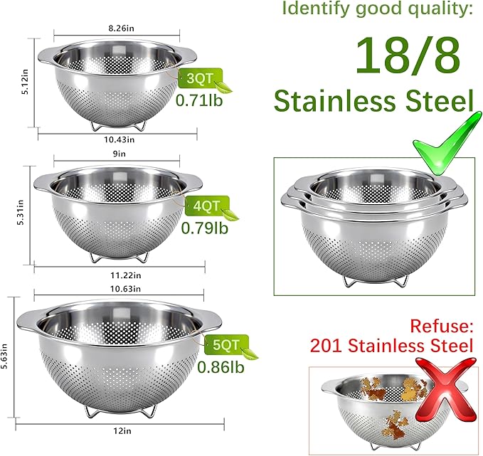 Metal Strainer with Handle - Image 2