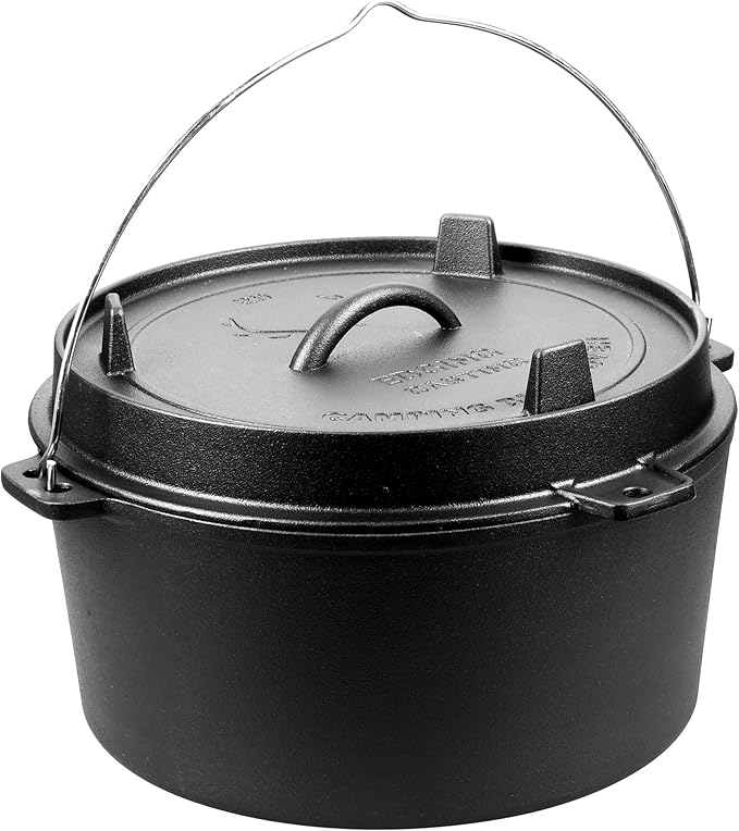 EDGING CASTING Pre-Seasoned Cast Iron Camping Dutch Ovens, Outdoor Camping - Image 6