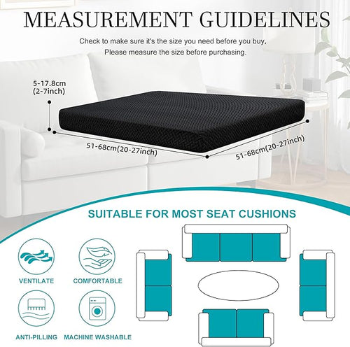 12Pcs Stretch Patio Cushion Covers, Outdoor Couch Covers Replacement, Outdoor - Image 2