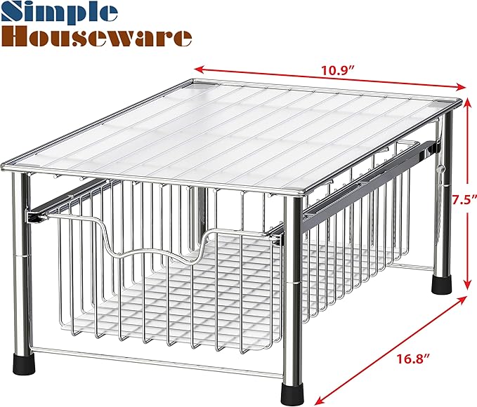 Simple Houseware Stackable Basket Drawer - Image 3