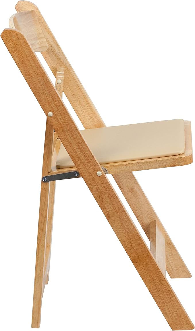 Flash Furniture Hercules Series Beechwood Folding Event Chairs with Padded Se...