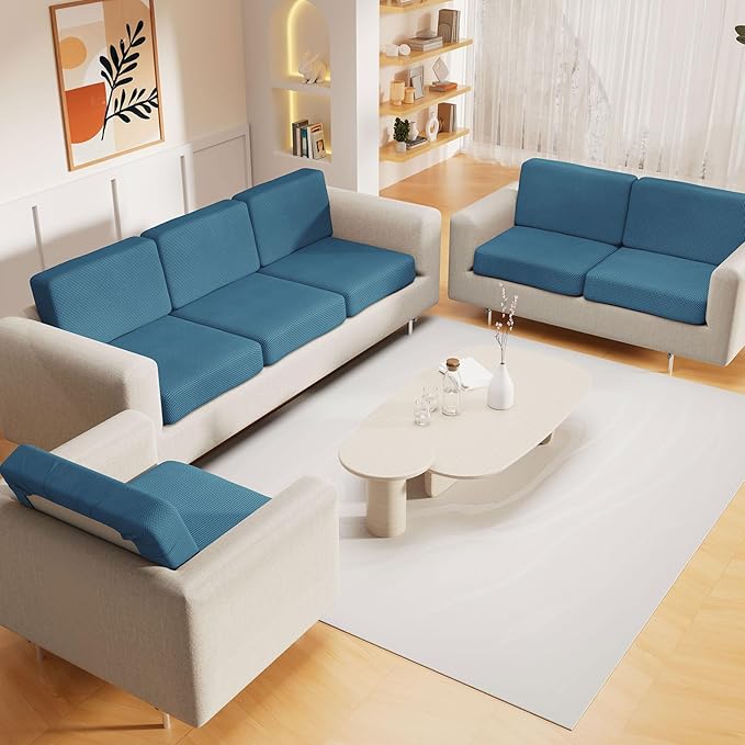 hyha Waterproof Sectional Couch Covers, Non Slip Sofa Couch Cushion Covers L - Image 2