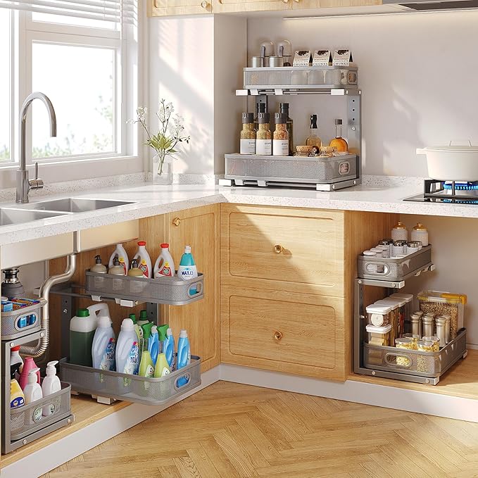 2 Pack 21.3IN-Depth Under Sink Organizer - Image 7