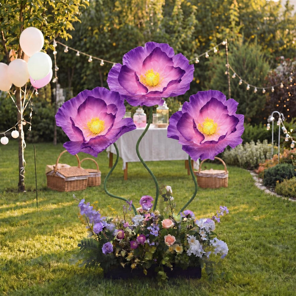 3 PCS 5ft Giant Artificial Flower for Wedding & Birthday Party