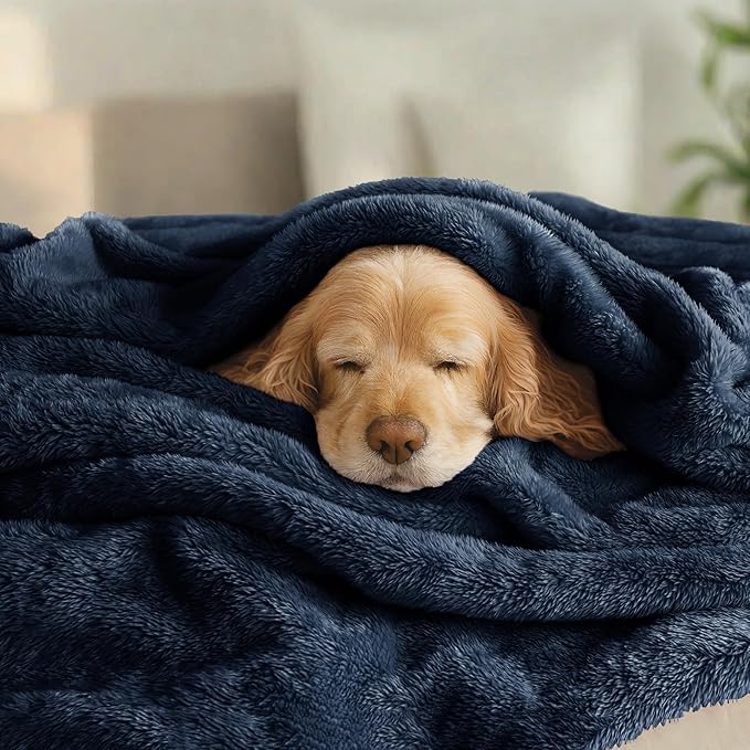 Exclusivo Mezcla Plush Fuzzy Fleece Bed Blanket Twin Size, Super Soft, Fluffy - Image 3