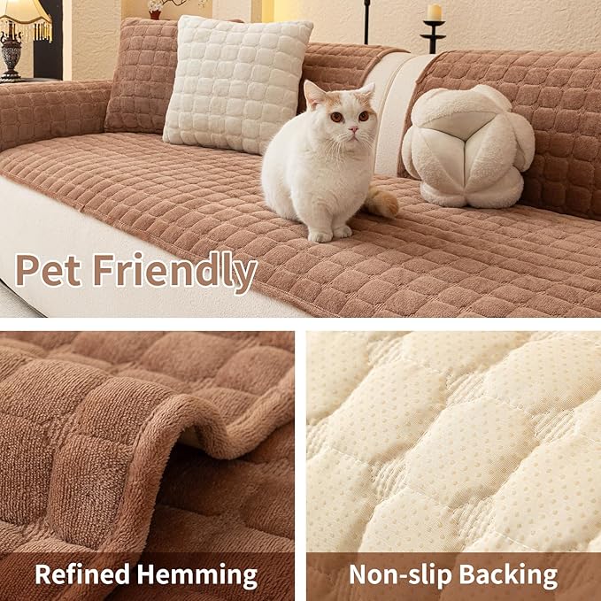 Velvet Couch Covers for Dogs, Dog Sectional Couch Covers, Pet Couchs Cover for - Image 3