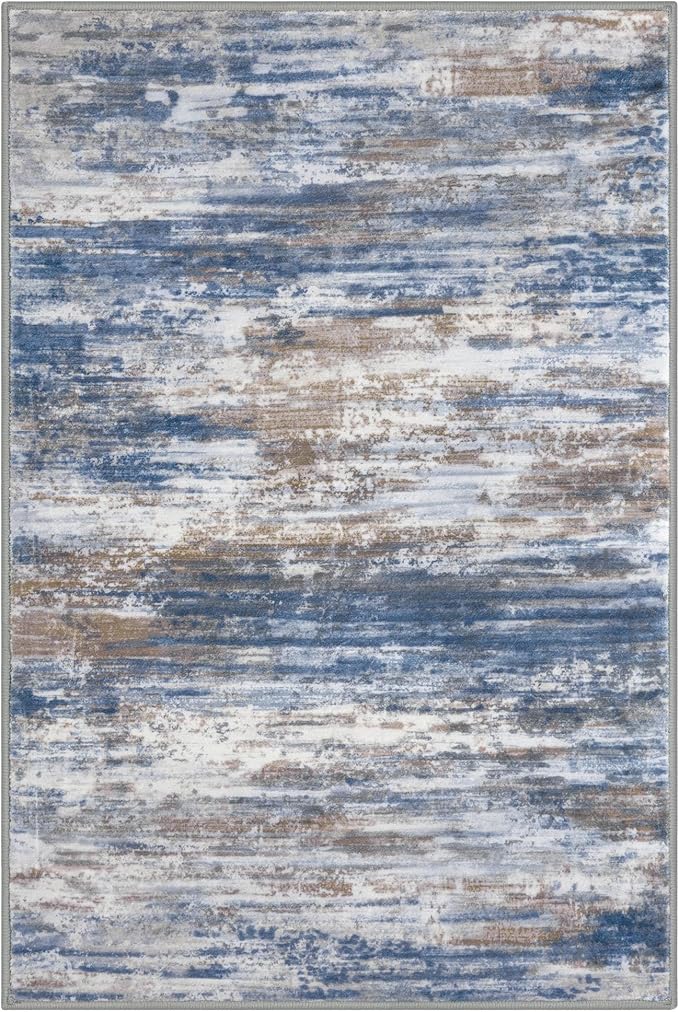 KOZYFLY Small Area Rug 2x3 Rug Entryway Rugs Modern Abstract Indoor Non-Slip - Image 8