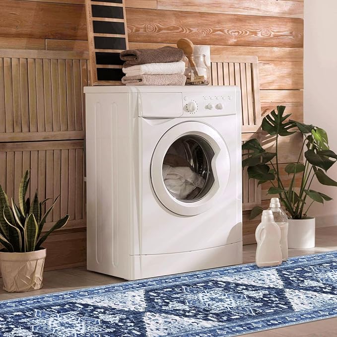 Yamaziot Washable Runner Rug, 2x8 Non-Slip Boho Vintage Hallway Rug Runner - Image 8