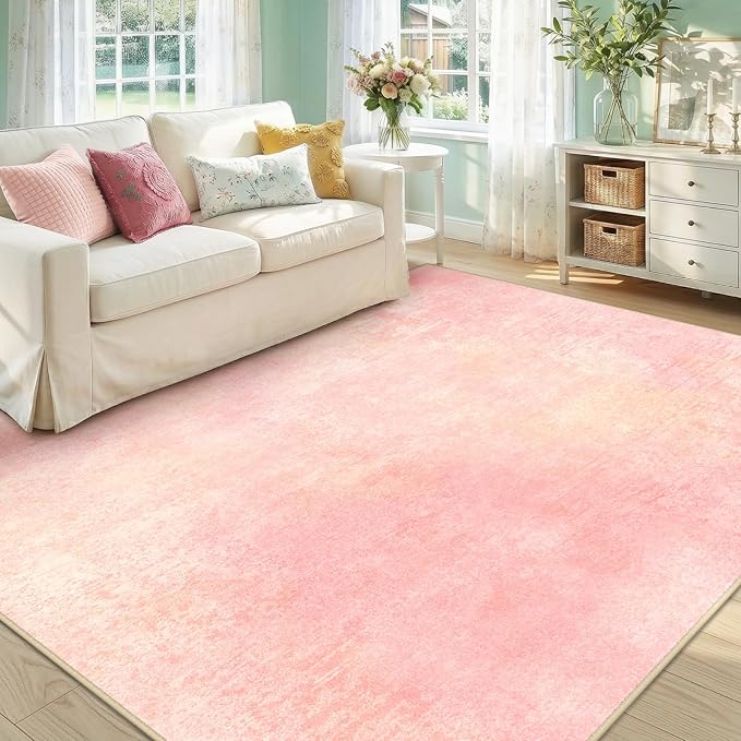 Washable Area Rugs 6'x9' Non-Slip Modern Abstract Soft - Image 2