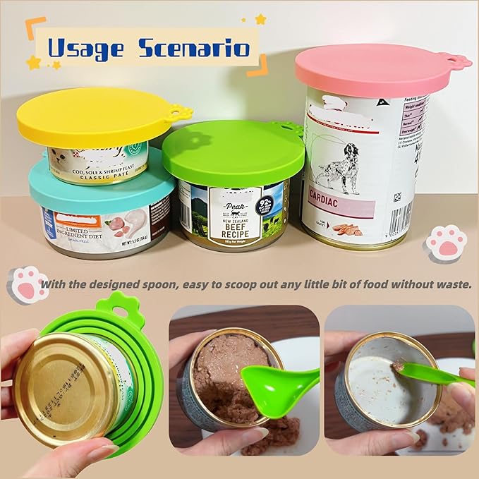 MoPawKT- Pet Food Can Covers, Silicone Can Lids - Image 6