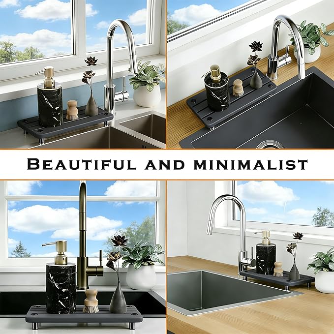 2PCS Instant Dry Sink Caddy for Bathroom Counter, Durable Kitchen Sink Organizer - Image 8
