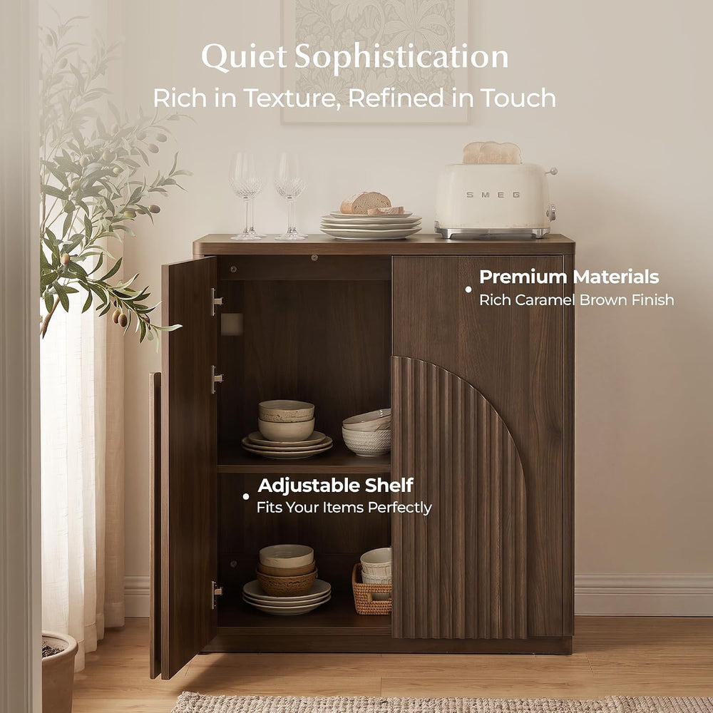 CHITA Sideboard Buffet Cabinet with Storage, Small Storage Cabinet with Doors...