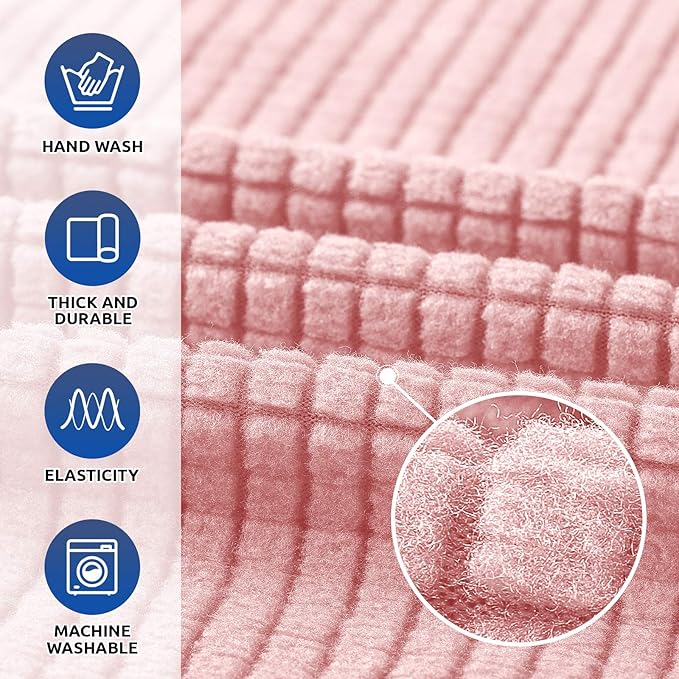 KEKUOU Stretch Single Sofa Slipcover 1 Piece Couch Sofa Cover Furniture - Image 3