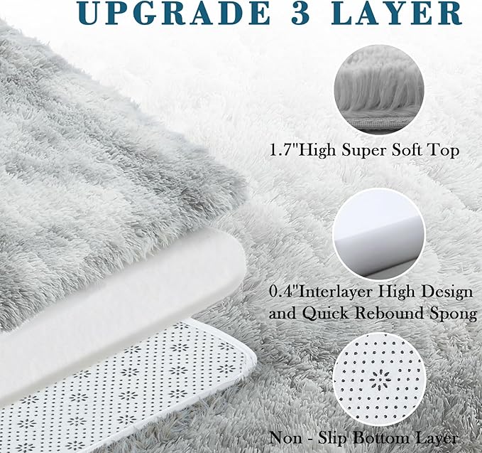 3x5 Rug, Bedside Preppy Dorm Area Rug, College Essentials Small Carpets - Image 5