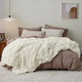 Bedsure GentleSoft Fluffy Cream King Size Blanket by BEDSURE