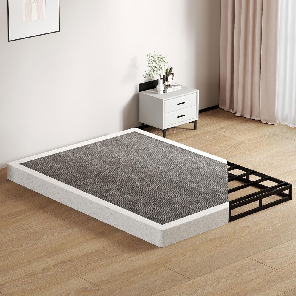 SHOANED King Size Box Springs - 5 Inch Low Profile Mattress Foundation No Noi...