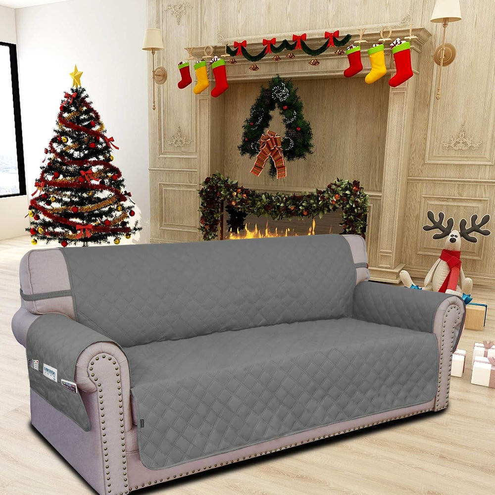Easy-Going Waterproof Non-Slip Couch Cover, Oversized Sofa, Grey