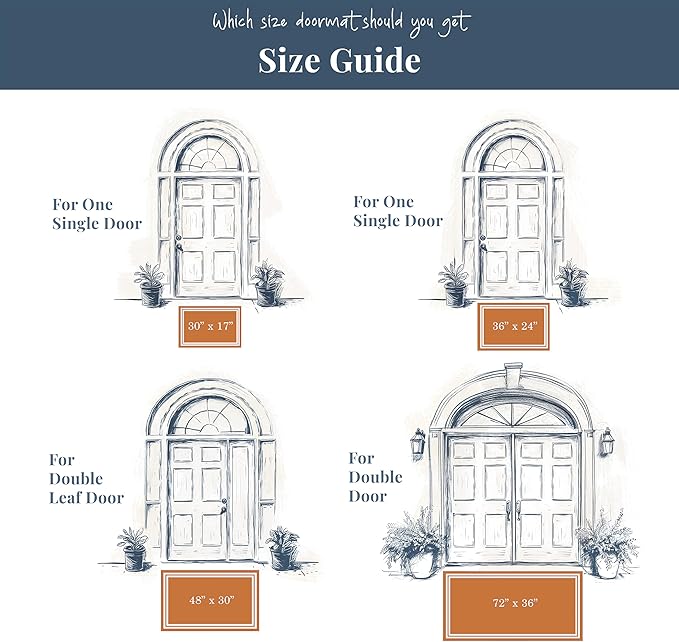 Barnyard Designs Natural Coco Coir Heavy Duty Backing Doormat - Image 3
