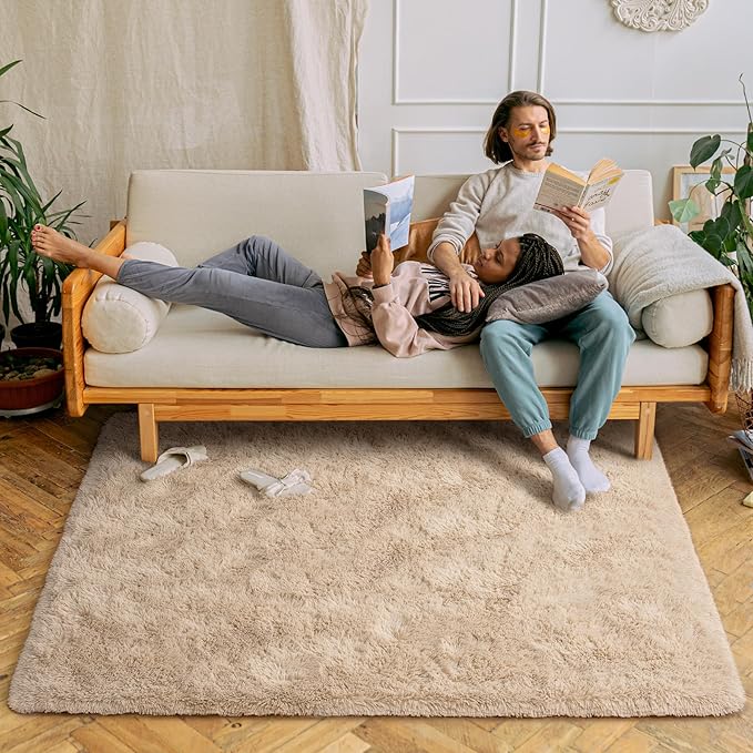 Chicrug Soft Area Rugs for Bedroom Living Room Plush Fluffy Rug 3x5 Feet - Image 2