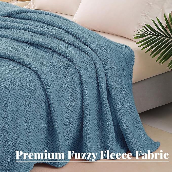 Whale Flotilla Extra Large Fuzzy Fleece Throw Blanket - Image 2