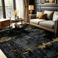 Washable Area Rugs 5'x7' Non-Slip Modern Abstract Soft by RELEANY