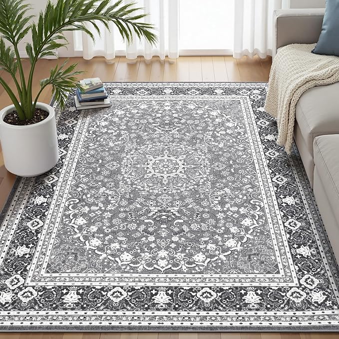 Lofus 5x7 Area Rugs for Living Room, Machine Washable Non-Slip Area Rug by Lofus