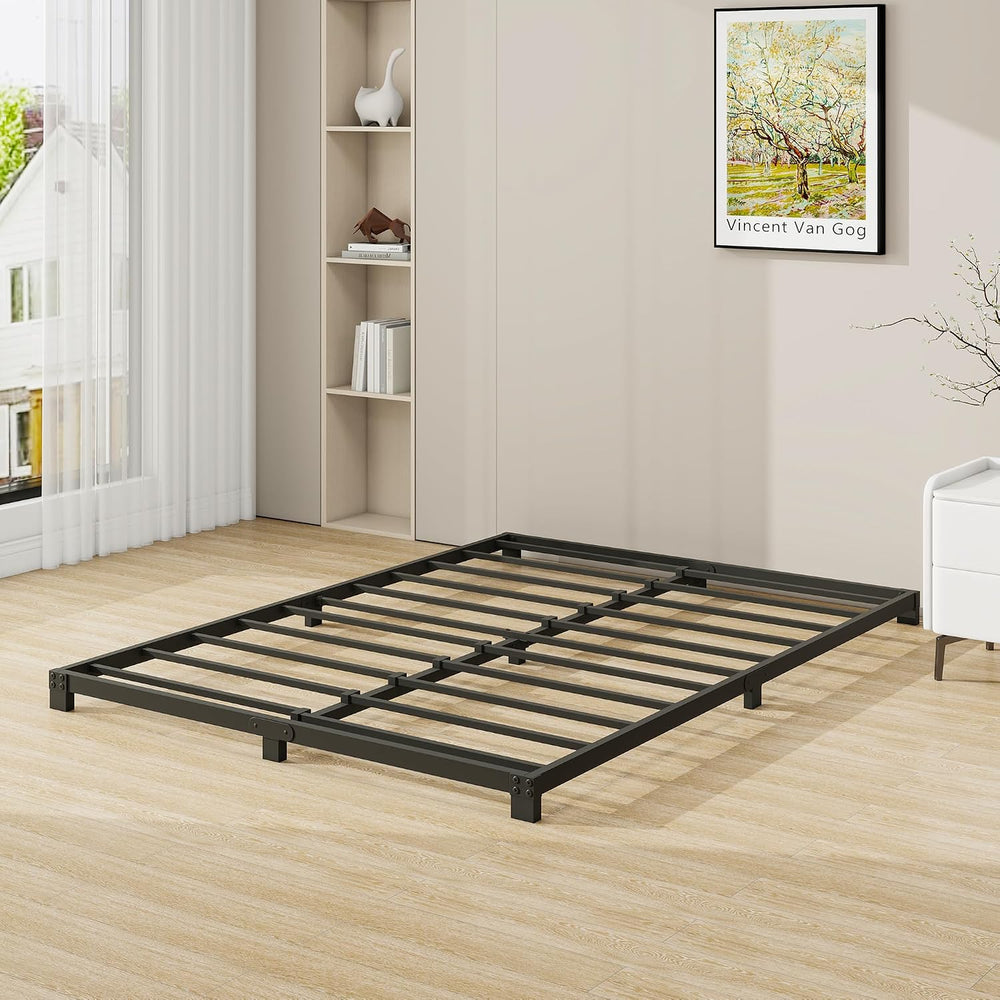 3 Inch Bed Frame Full Size Low Profile, Full Heavy Duty Platform Bed Frame No...