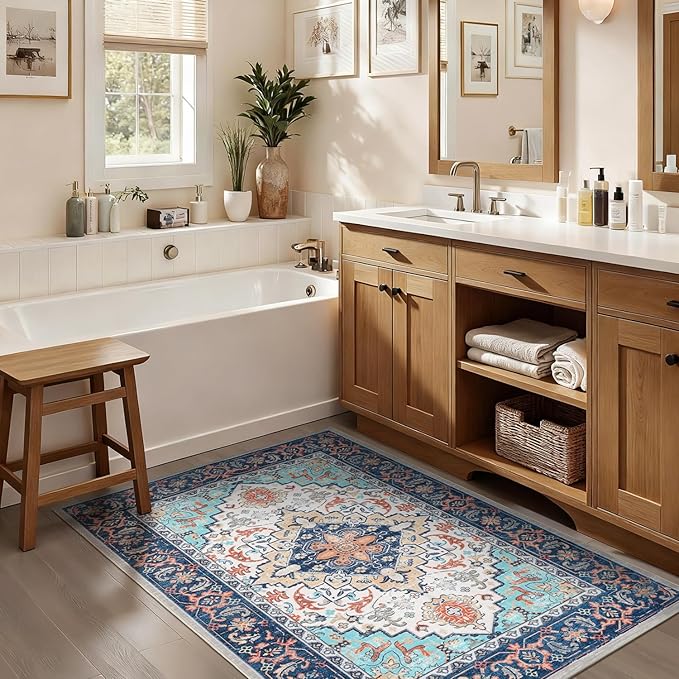 Lofus 3x5 Area Rugs for Living Room, Machine Washable Area Rug, Soft Small Rugs - Image 3