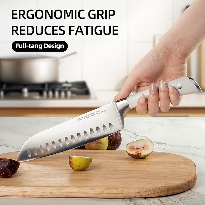 Knife Set Premium, Japanese 15 Pcs High Carbon Stainless Steel Kitchen Knife - Image 3