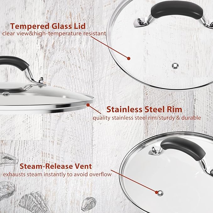 10.25 Inch Tempered Glass Lid Compatible - Image 3