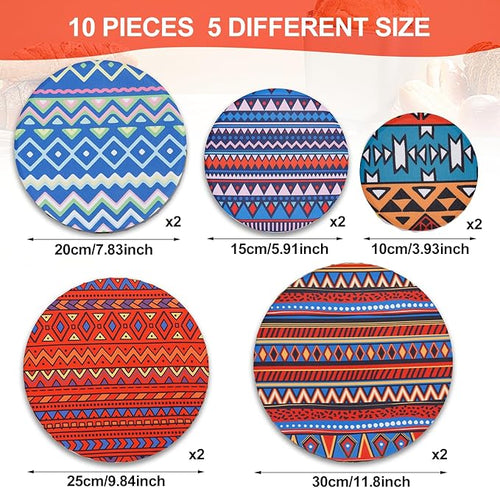 10Pcs Reusable Bowl Covers in 5 Sizes - Image 2