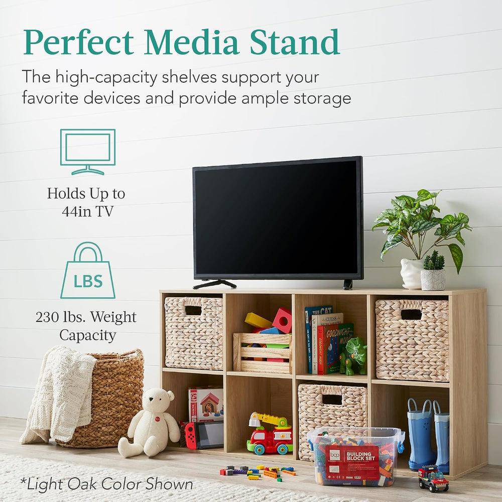 Best Choice Products 8-Cube Storage Organizer, 11in Shelf Opening, Bookcase, ...