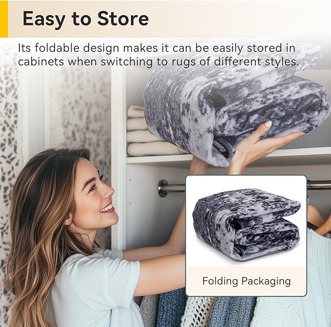 Washable Area Rugs 7x10 Non-Slip Modern Abstract Soft - Image 6