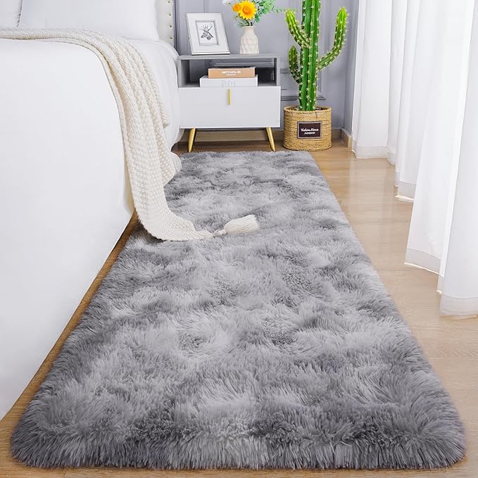 Chicrug Soft Runner Rugs for Bedroom Living Room Plush Fluffy Rug 2x10 Feet by ChicrugHomeDecor