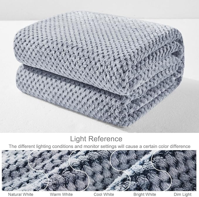 Exclusivo Mezcla Fleece Bed Blanket Queen Size, Super Soft and Warm Blankets - Image 7