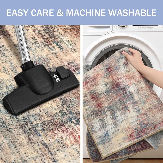 IOHOUZE Abstract Area Rugs 9x12 Ft Washable Large Rugs - Image 3