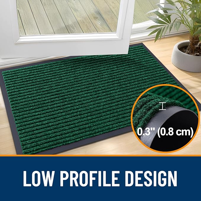OLANLY Front Door Mat Indoor Outdoor Entrance, Waterproof Heavy Duty Doormat - Image 4