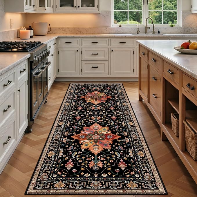 Area Rugs 3'x8' Runner Rug Non Slip Washable by RELEANY