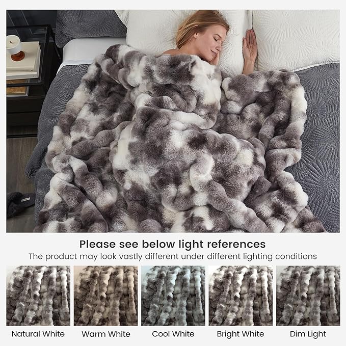 Cozy Bliss Faux Fur Throw Blanket - Image 9