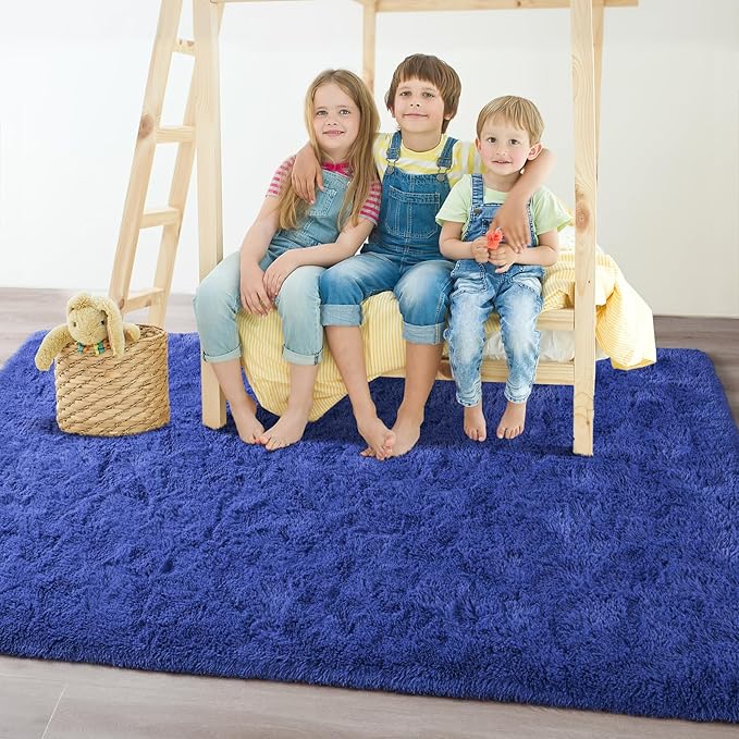Chicrug Soft Area Rugs for Bedroom Living Room Plush Fluffy Rug 4x6 Feet - Image 2