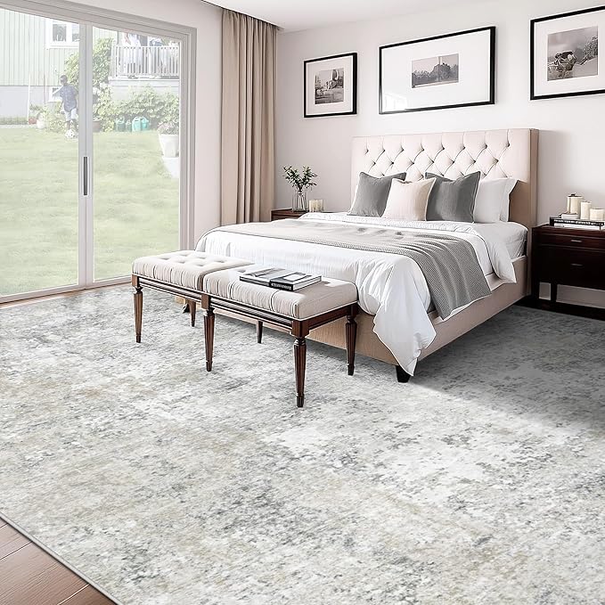 10x14 Area Rugs for Living Room, Washable Modern Abstract Large Area Rug - Image 5