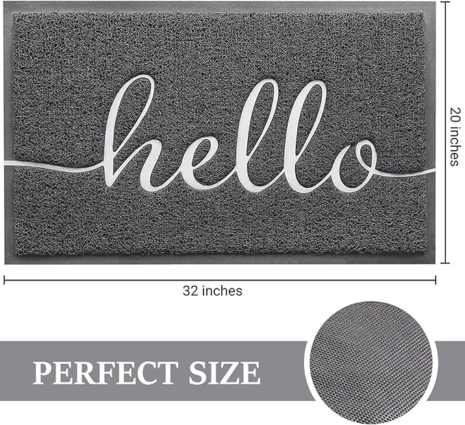 BeneathYourFeet Door Mat, Welcome Mat Low Profile Front Doormat Non Slip Mats - Image 3