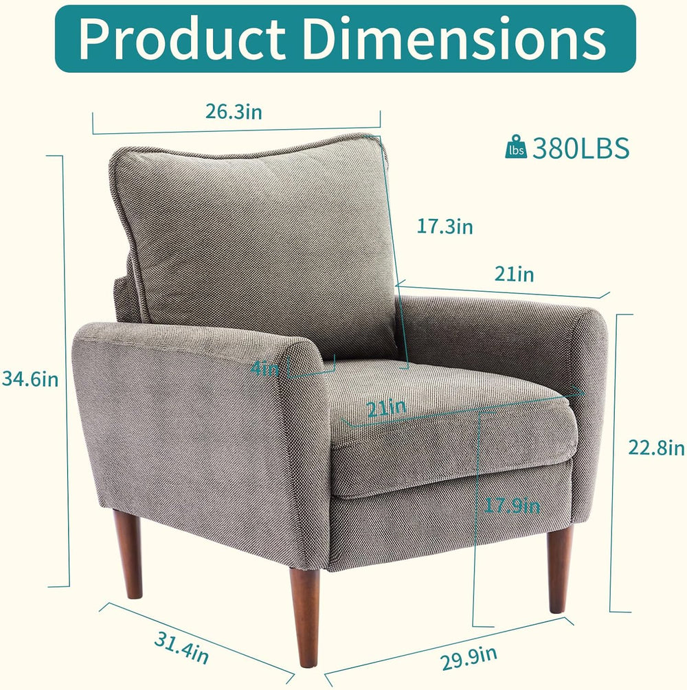 OLIXIS Comfy Accent Chair for Living Room Bedroom and Waiting Room