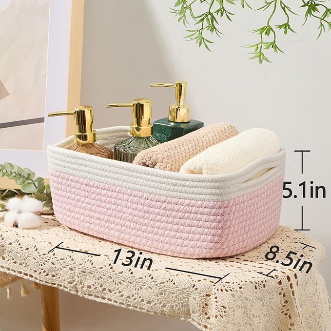 MiniArk Small Storage Baskets for Organizing | Closet Organizer Bins | Shelf - Image 3