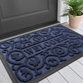 Smiry Welcome Door Mat Outside Entrance, Heavy Duty Trap Dirt and Moisture Easy by Smiry