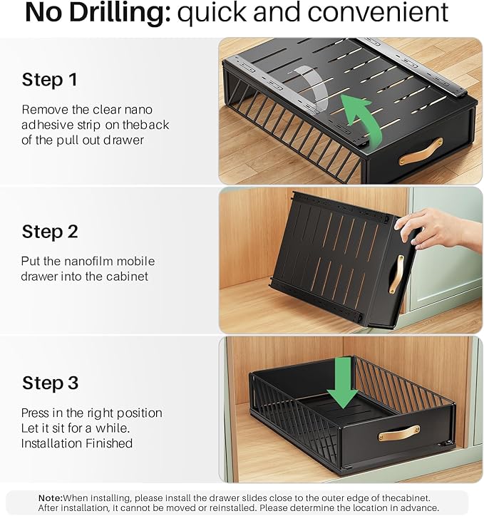 Pull out Cabinet Organizer, Heavy Duty Slide out Pantry Shelves Drawer Storage - Image 8
