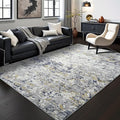 Toneed Abstract Area Rug Modern Washable Rug Soft Non Slip Rug Low Pile by Toneed