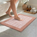 Bathroom Rugs 24x17 Non Slip Washable, Soft Absorbent Quick Dry Mats by Unknown